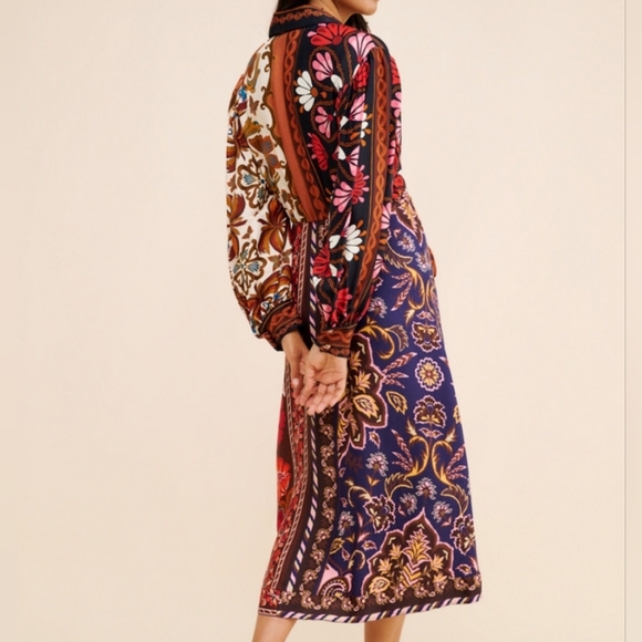 FARM RIO | $385 Miranda Chemise Midi Dress - Picture 8 of 10